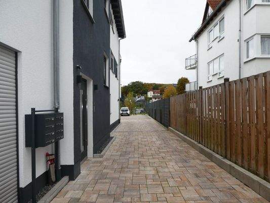 Zufahrt zu den Parkplätzen