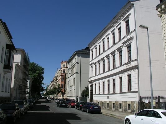 Blick auf Gustav-Adolf-Straße