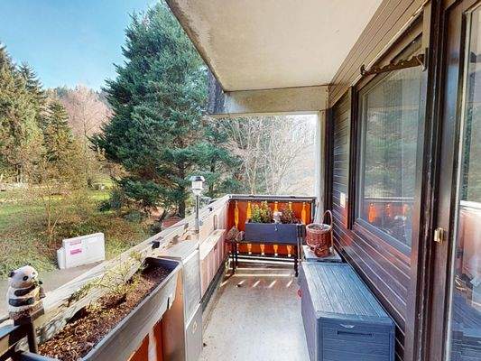 Traumhafter Blick vom Balkon in Richtung Süden