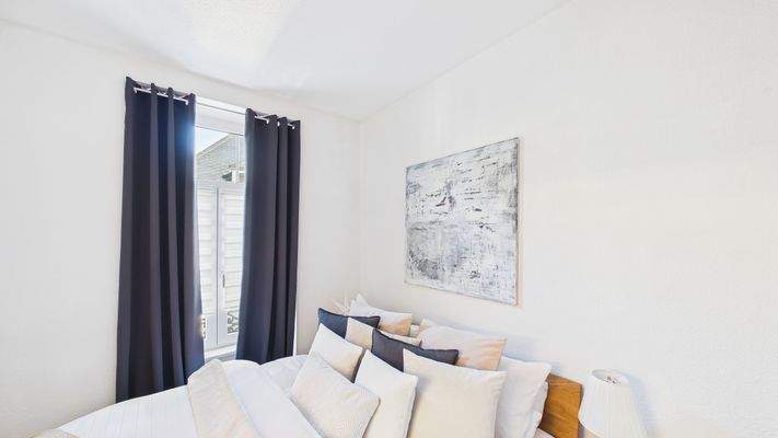 Schlafzimmer 2. OG stilvoll eingerichtet