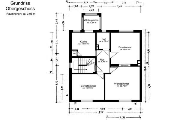 Grundriss Obergeschoss