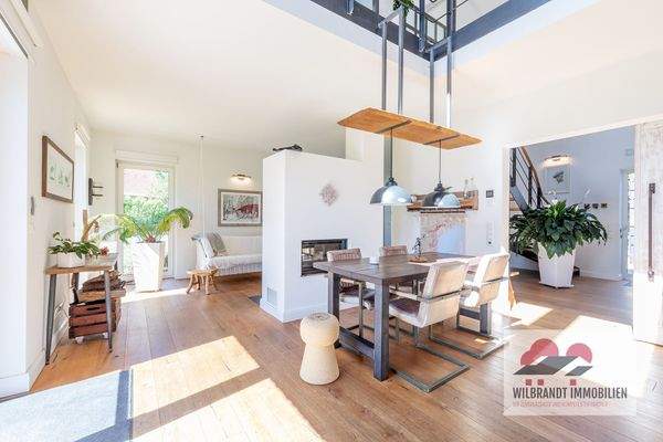 Mittelkamin als Raumteiler