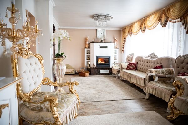 Wohnzimmer Kamin