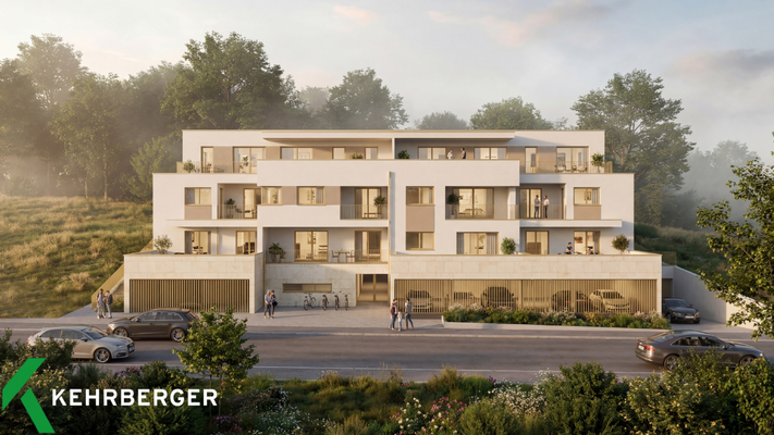 Visualisierung Südansicht, Wohnung 10 