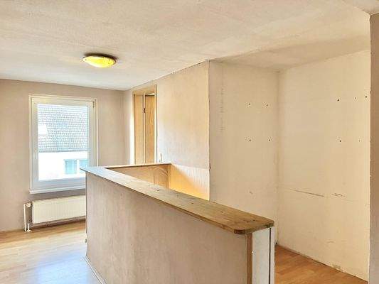 Der Flur im Dachgeschoss