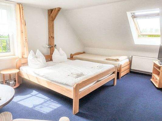 Teils mit gemütlicher Dachschräge