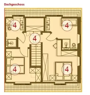Grundriss Wohnung 4 MFH DG