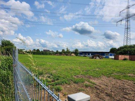 Sicht auf das Grundstück