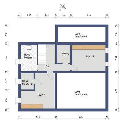 Keller (Darstellung und Maßangaben sind ohne Gewähr)