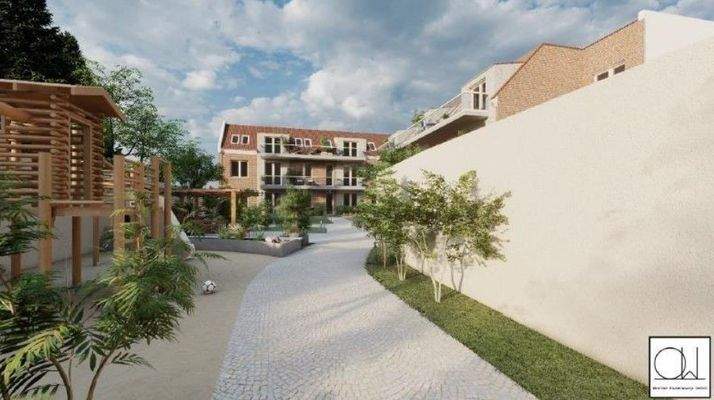 Geplanter Innenhofbereich