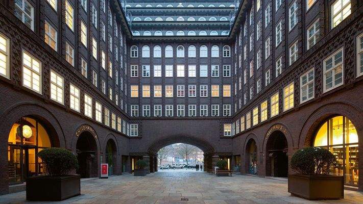 Innenhof vom Chilehaus