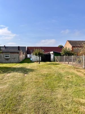 Blick auf Garage