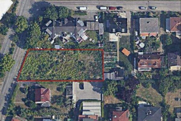 Luftaufnahme des Grundstücks