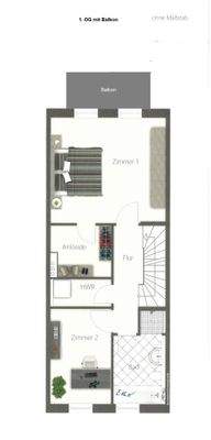 Grundriss 1. OG stilisiert-k
