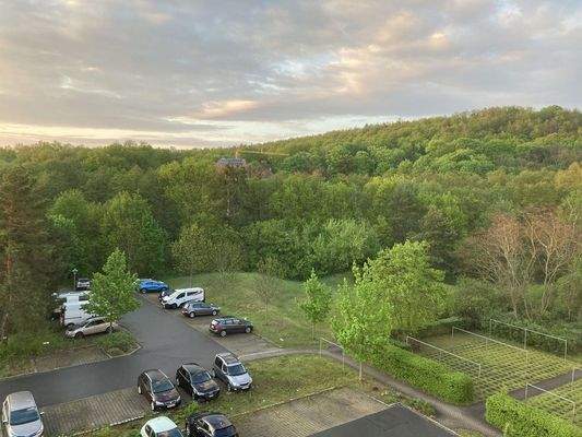 Blick zum Spitzberg + Stellpla