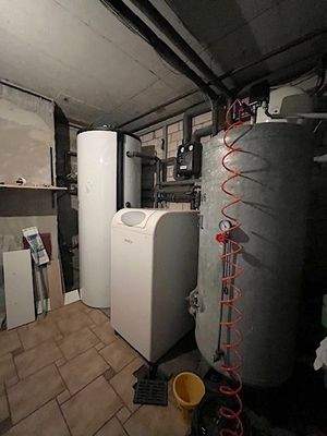 Erdwärmepumpe, WW-Speicher + Hauswasserwerk