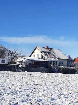 Feldrandlage im Winter