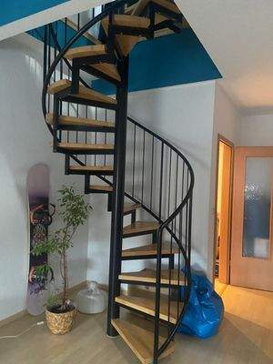Wendeltreppe zum Schlafbereich