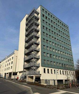 Blick auf das Gebäude