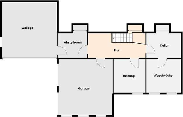 Grundriss ohne Maßstab / Kellergeschoss