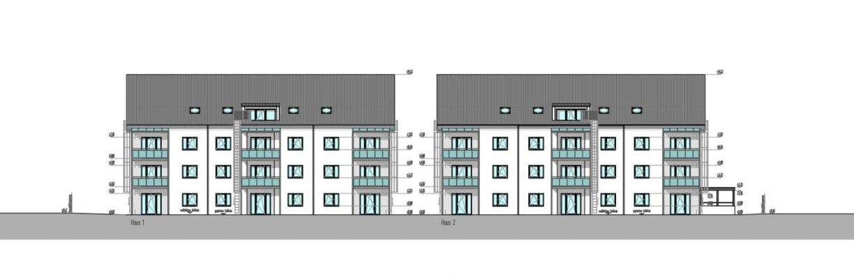 Ansicht Haus1+Haus2-West
