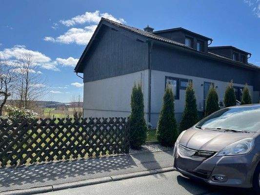 Giebelseite mit freien Blick 