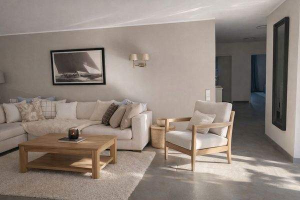 Wohnzimmer virtuell möbliert