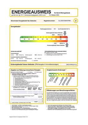 Energieausweis Nicht-Wohngebäude