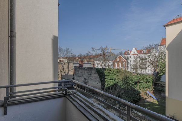 Blick vom Balkon