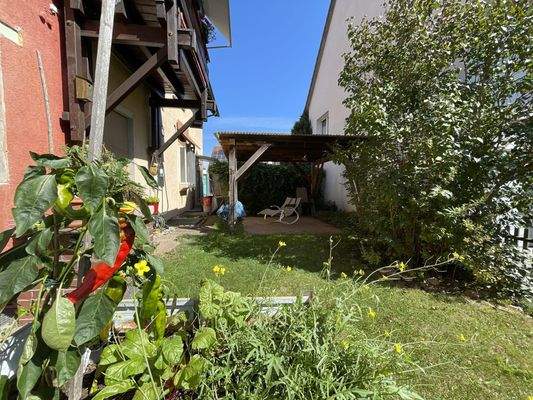 Gartenanteil mit Freisitz