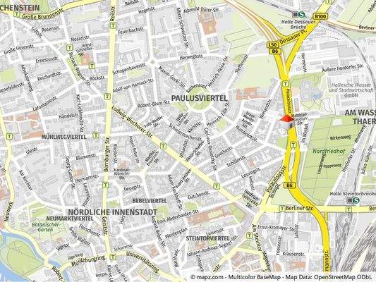 Geolyzer Kartenausschnitt