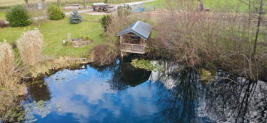 Fischerhütte im Dezember 