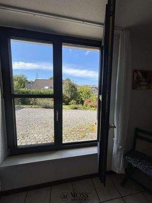 Blick aus der Einliegerwohnung