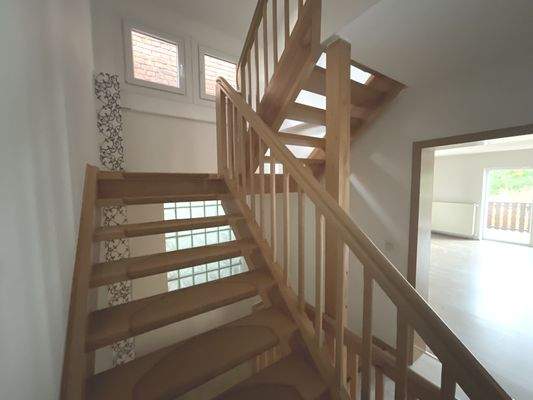 Treppe zum Dachgeschoss Anbau