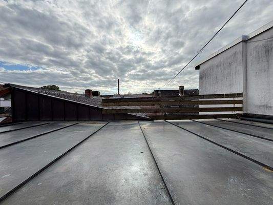 Dachterrasse mit Blick über die Dächer