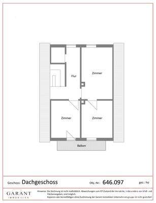 neu Grundriss Dachgeschoss
