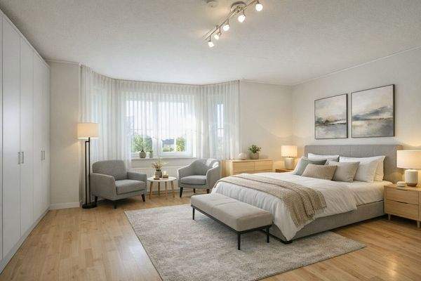 Schlafzimmer Möblierungsbeispiel