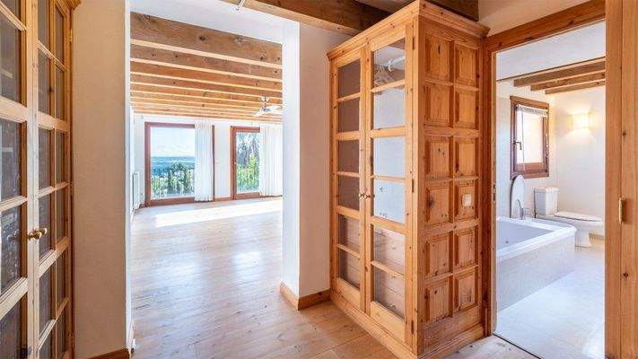 Villa mit Panoramablick zur Mieten in Ses Rotgetes, Esporlas. Mallorca