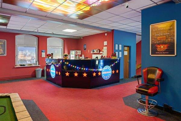 Empfangsbereich der Spielhalle