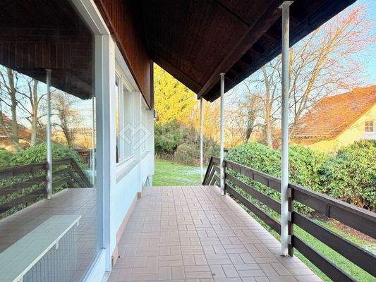 Und direkt in den Garten 