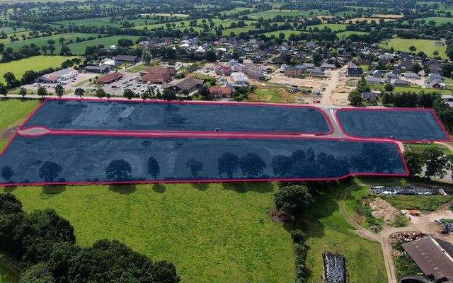 Luftbild der Gewerbegebietserweiterung II