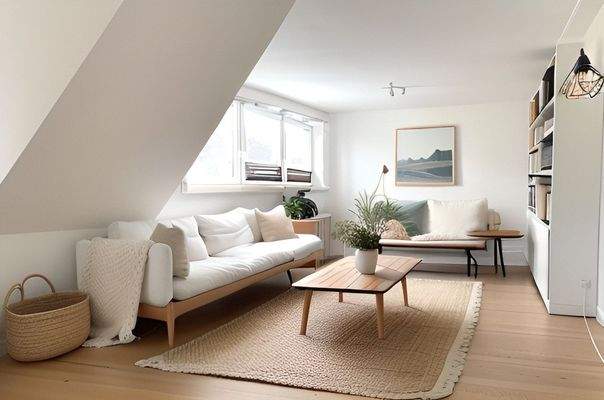 Wohnzimmer und Küche im selben Raum (Einrichtungsvorschlag)