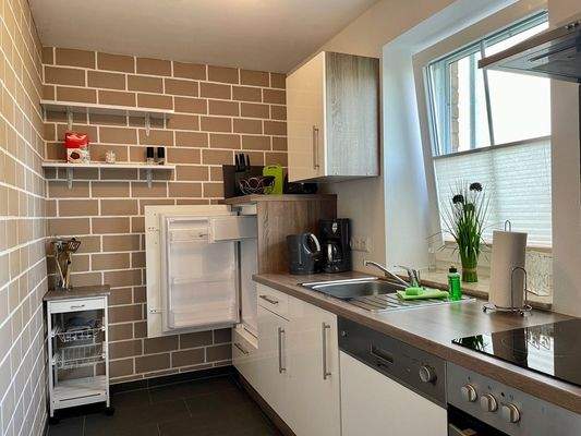 An alles gedacht - Einbauküche FeWo