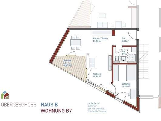 Grundriss Wohnung B7