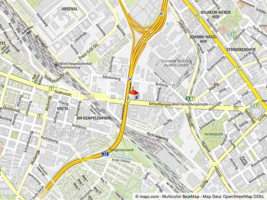 Geolyzer Kartenausschnitt