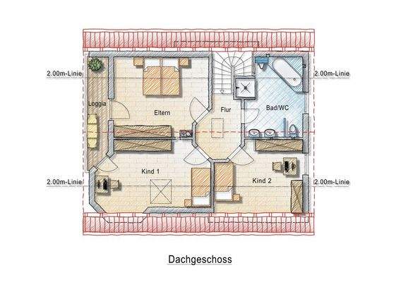 Wohnhaus Dachgeschoss