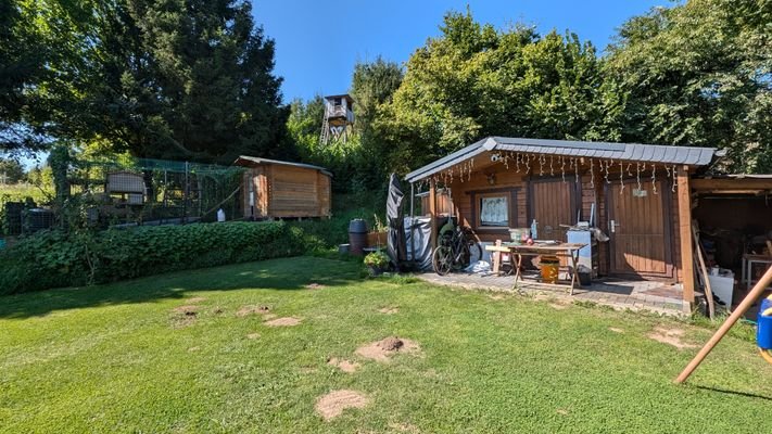 Garten- und Hühnerhaus