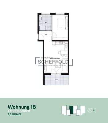 Grundriss Wohnung Nr. 18