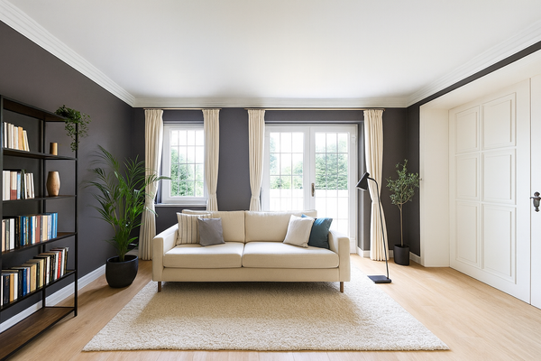 Lesezimmer Zugang Terrasse (KI generiert)