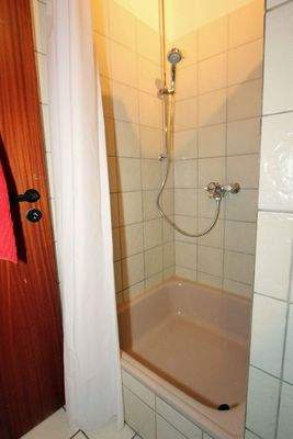 getrennter Duschbereich